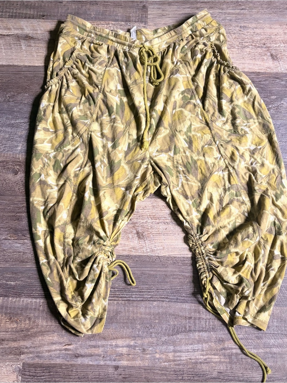 Women's green  Camo Lounge Pajama Harem Pants